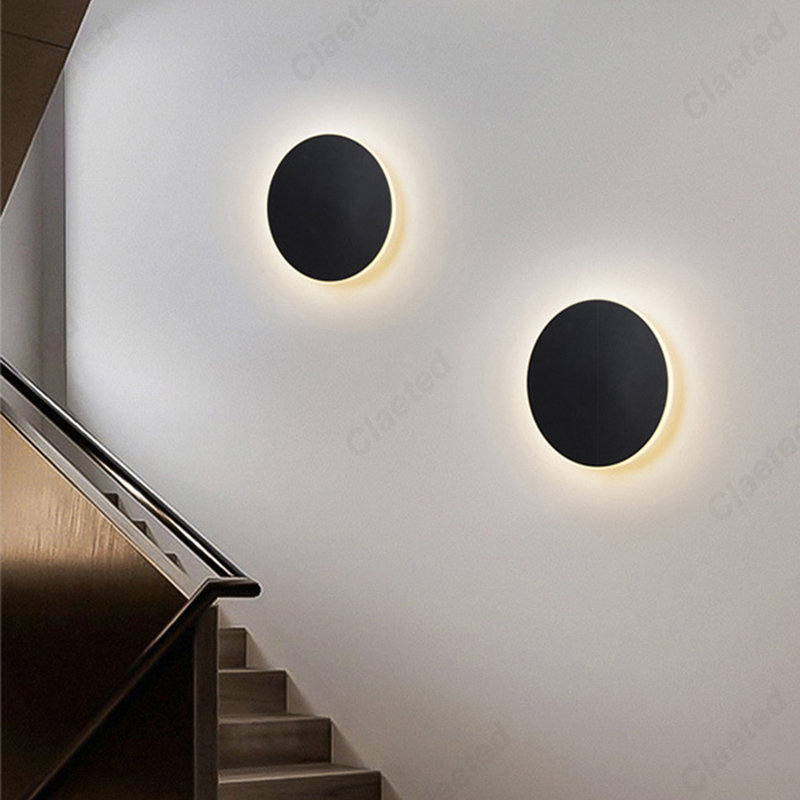 Solar Wall Sconce - LED اللمس التبديل بسيطة الإبداعية التعميم