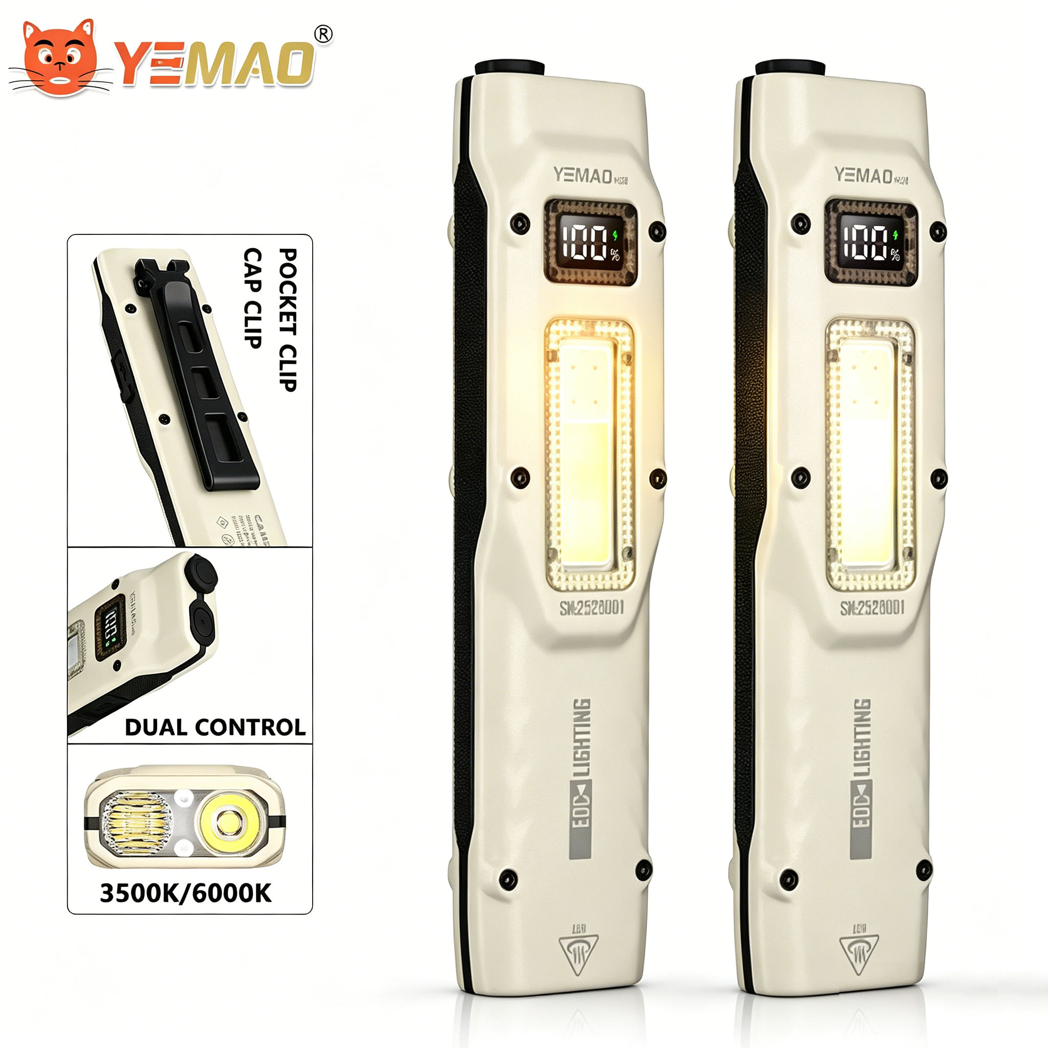 Outdoor Lighting Bulbs - المحمولة 880LM YEMAO M28 رقيقة جدا