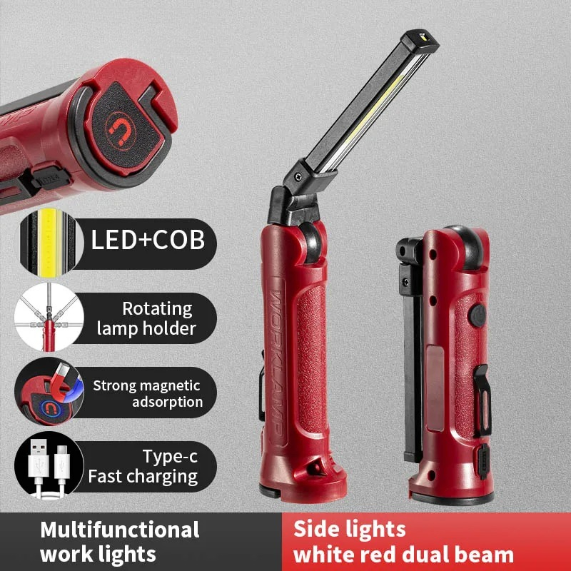 Outdoor Lighting Bulbs - مصباح عمل LED قابل لإعادة الشحن