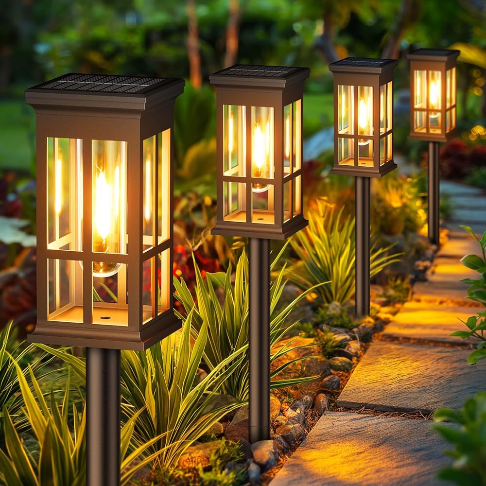 Landscape Spike Light - إضاءة شمسية للممرات الخارجية، مصباح شمسي
