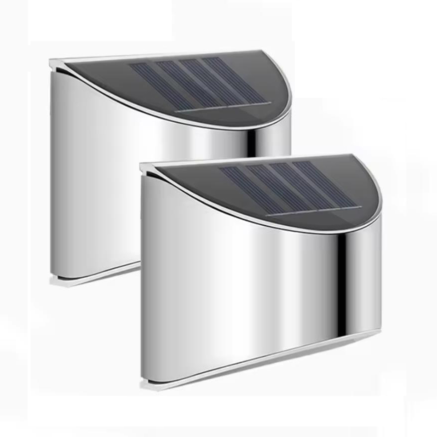 Solar Wall Sconce - 2 قطعة مصباح حديقة الطاقة الشمسية