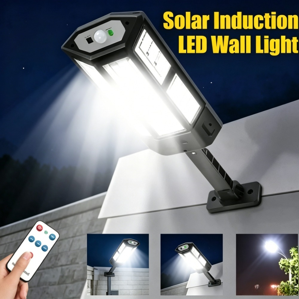 Solar Wall Sconce - مصباح LED شمسي قوي للاستخدام الخارجي،