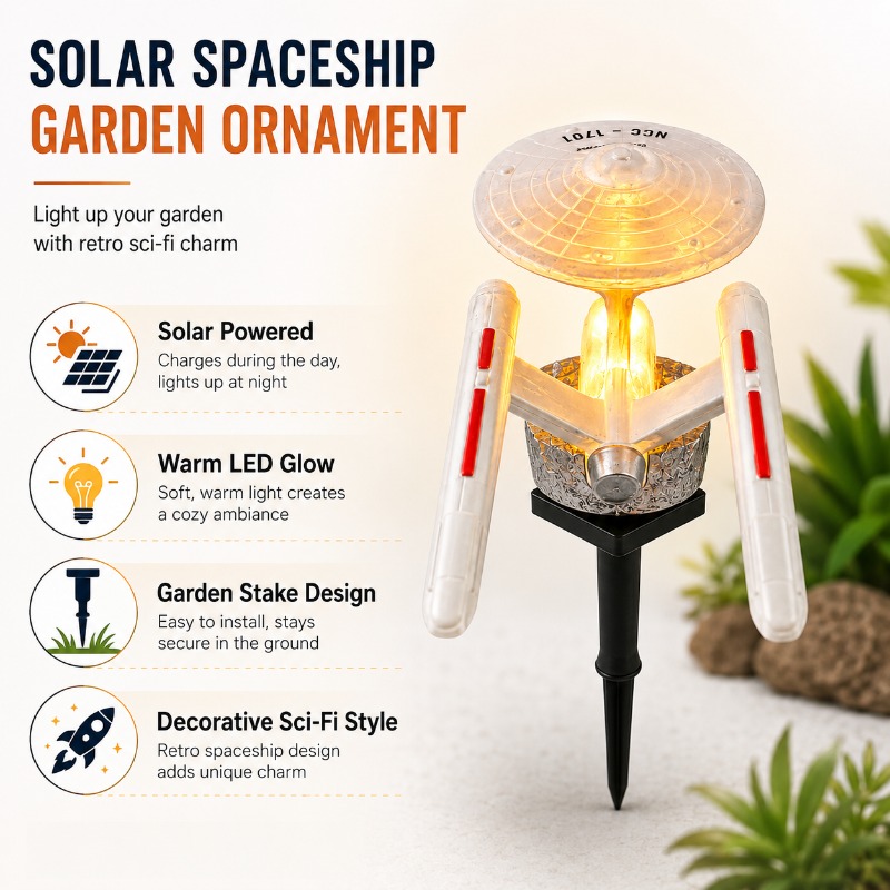 مصباح حديقة شمسي على شكل سفينة - مراجعة Landscape Spike Light وسعره
