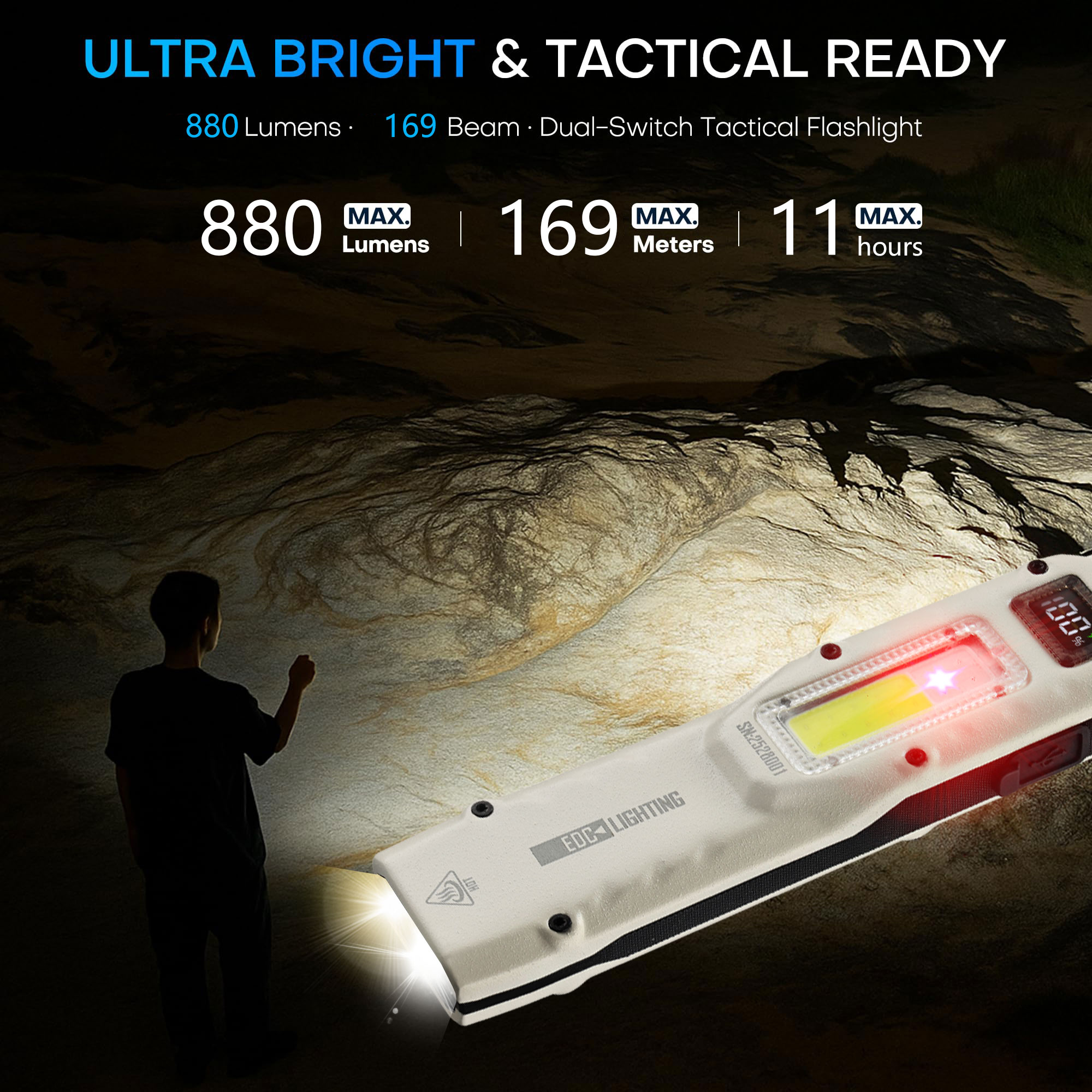 المحمولة 880LM YEMAO M28 رقيقة - مراجعة Outdoor Lighting Bulbs وسعره