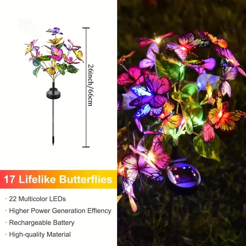 أضواء حديقة الفراشة LED بالطاق - مراجعة Outdoor Lighting Manufacturers وسعره