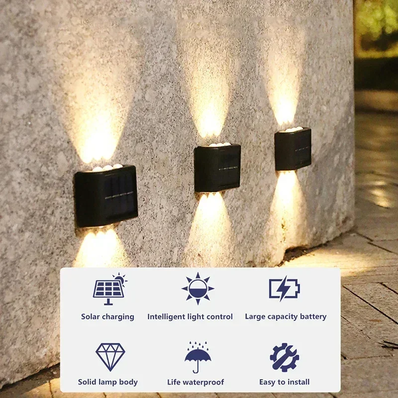 مصباح جداري شمسي LED خارجي مقا - مراجعة Solar Wall Sconce وسعره