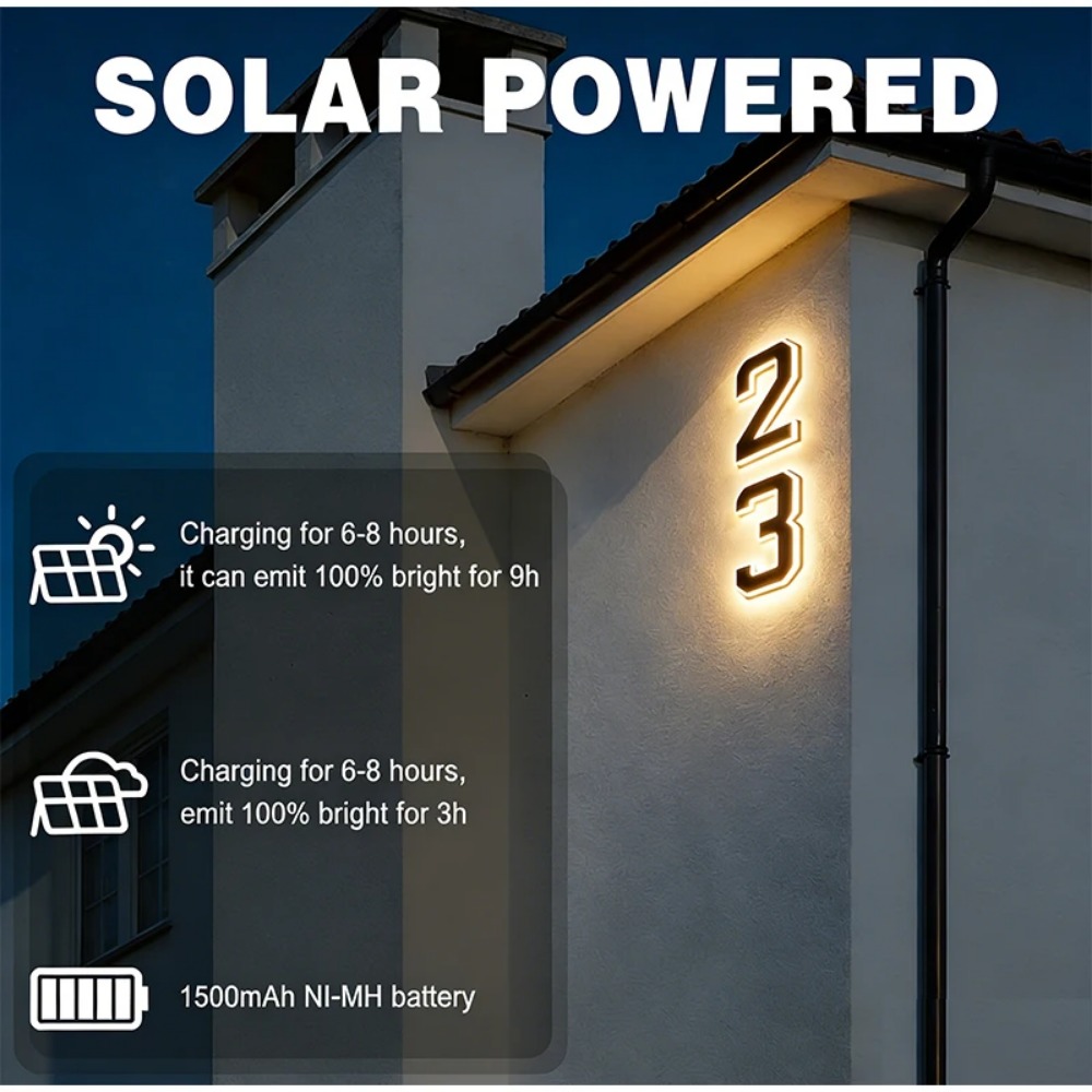 لافتة عنوان شمسية جديدة مع إضا - مراجعة Solar Wall Sconce وسعره