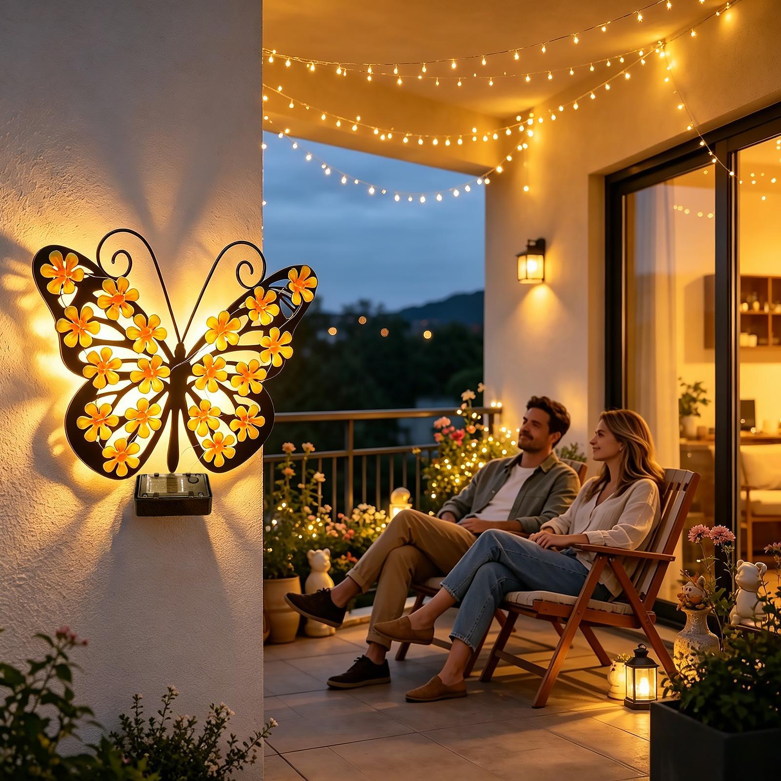 أضواء جدارية معدنية تعمل بالطا - مراجعة Solar Wall Sconce وسعره