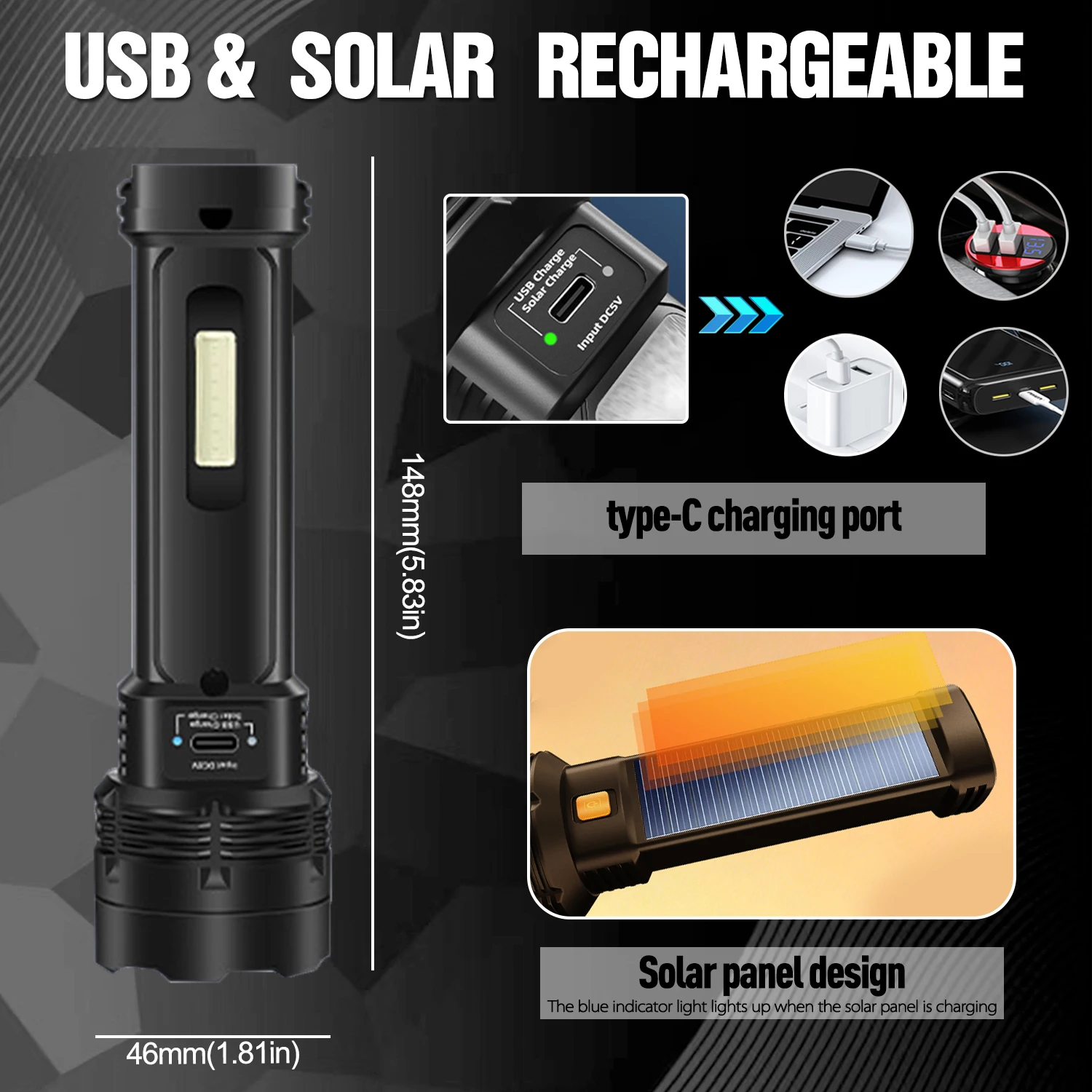 مصباح يدوي يعمل بالطاقة الشمسي - مراجعة Fire Torch Solar وسعره