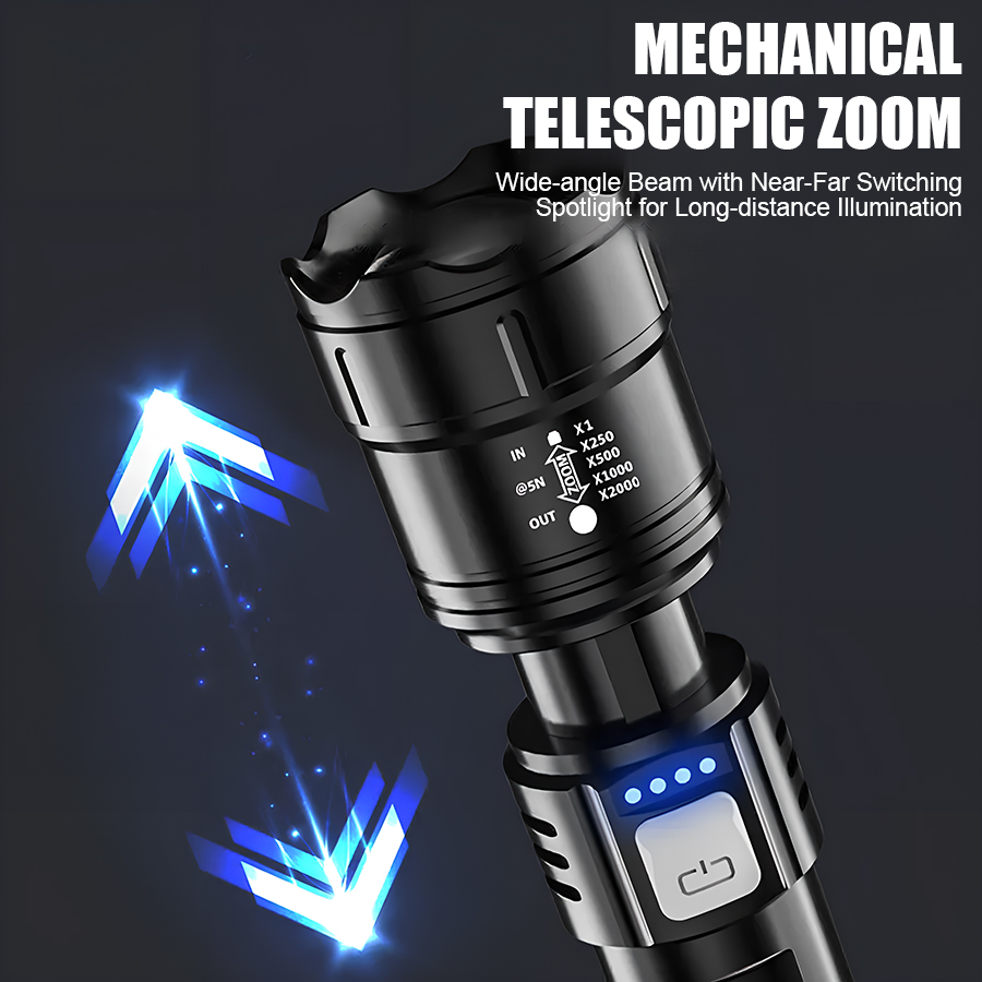 مصباح يدوي LED عالي القوة P50  - مراجعة Outdoor Lighting Bulbs وسعره