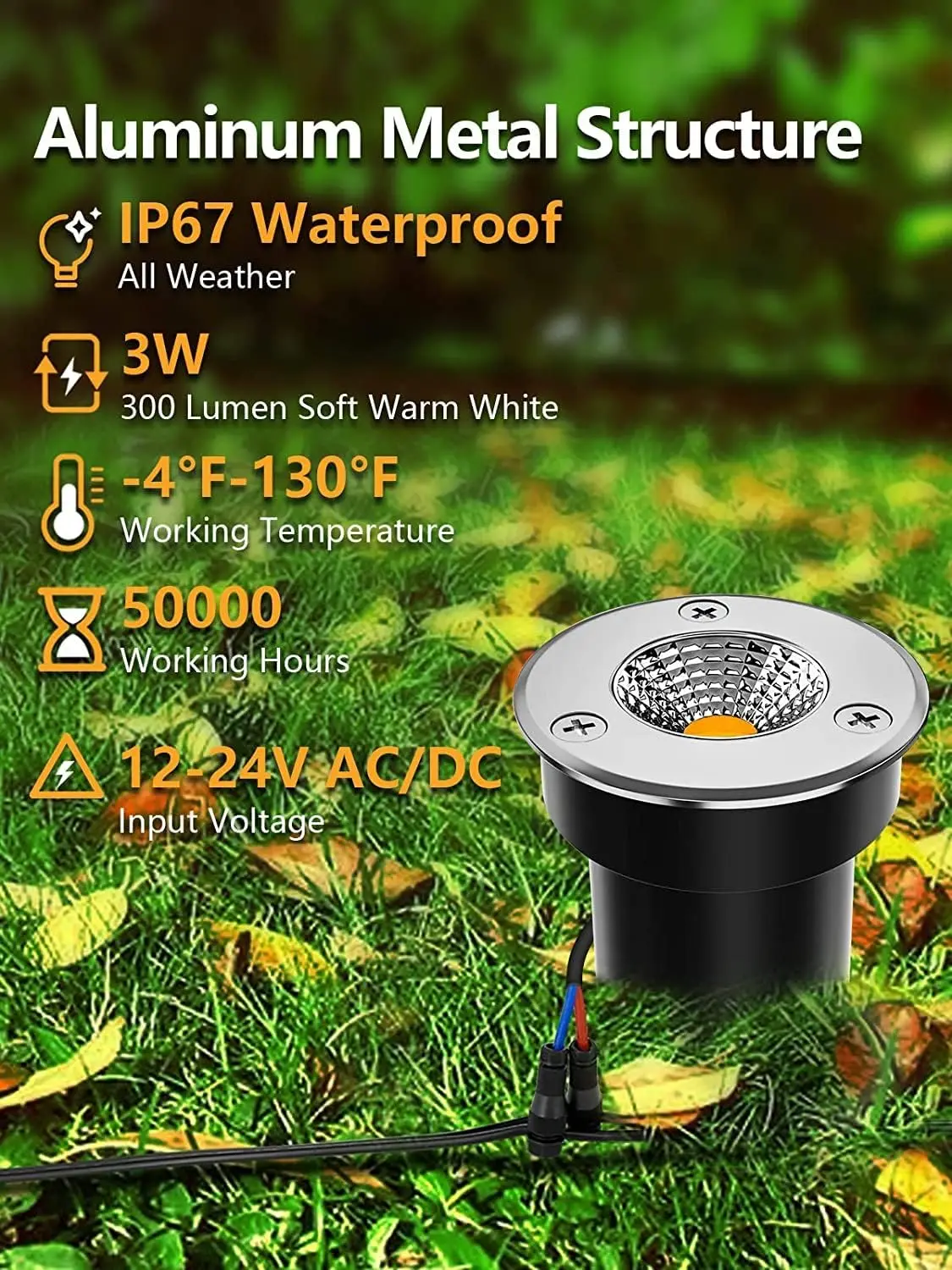 أضواء LED أرضية منخفضة الجهد ل - مراجعة Wired Pathway Light وسعره