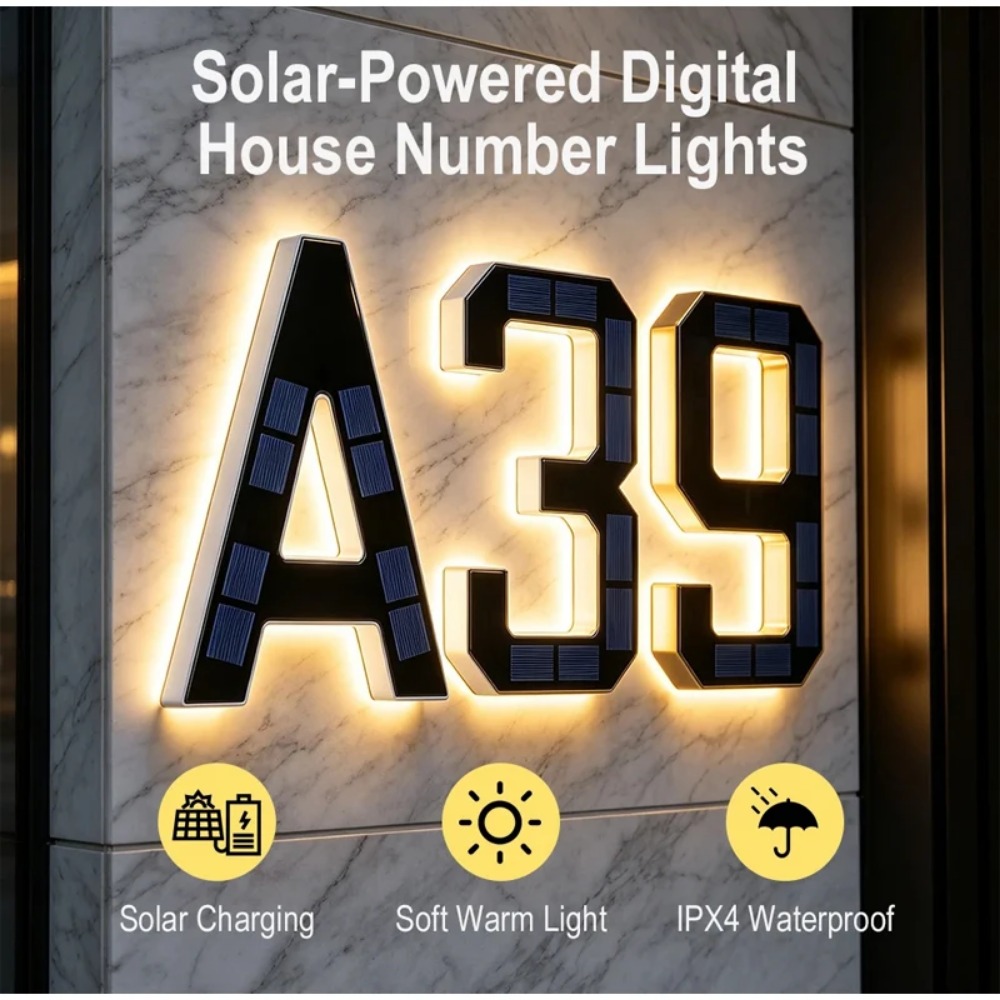 لافتة رقم المنزل بالطاقة الشمس - مراجعة Solar Wall Sconce وسعره