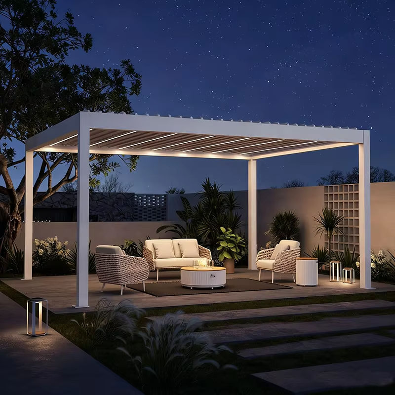 شرفة خارجية مقاومة للصدأ وشديد - مراجعة Outdoor Lighting Gazebo وسعره