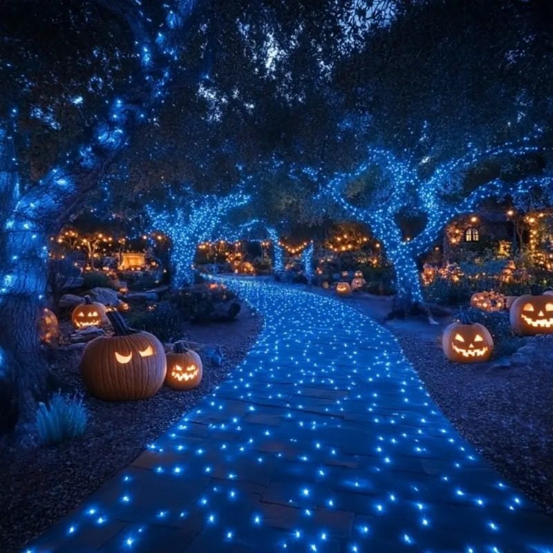سلسلة أضواء LED شمسية على شكل  - مراجعة Landscape Spike Light وسعره