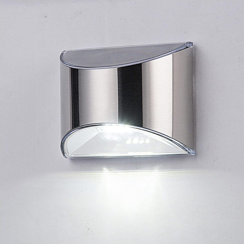 2 قطعة مصباح حديقة الطاقة الشم - مراجعة Solar Wall Sconce وسعره