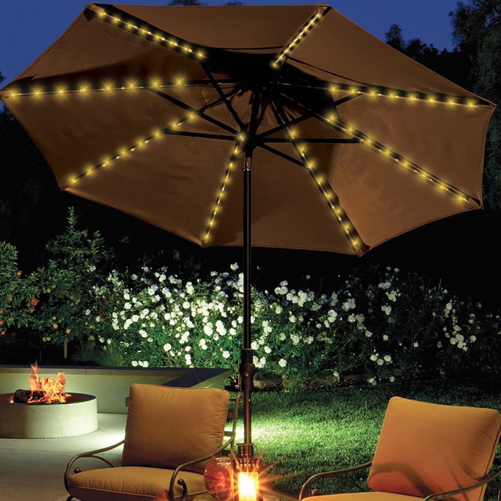 مصباح شمسي على شكل مظلة مع 104 - مراجعة Outdoor Lighting Gazebo وسعره