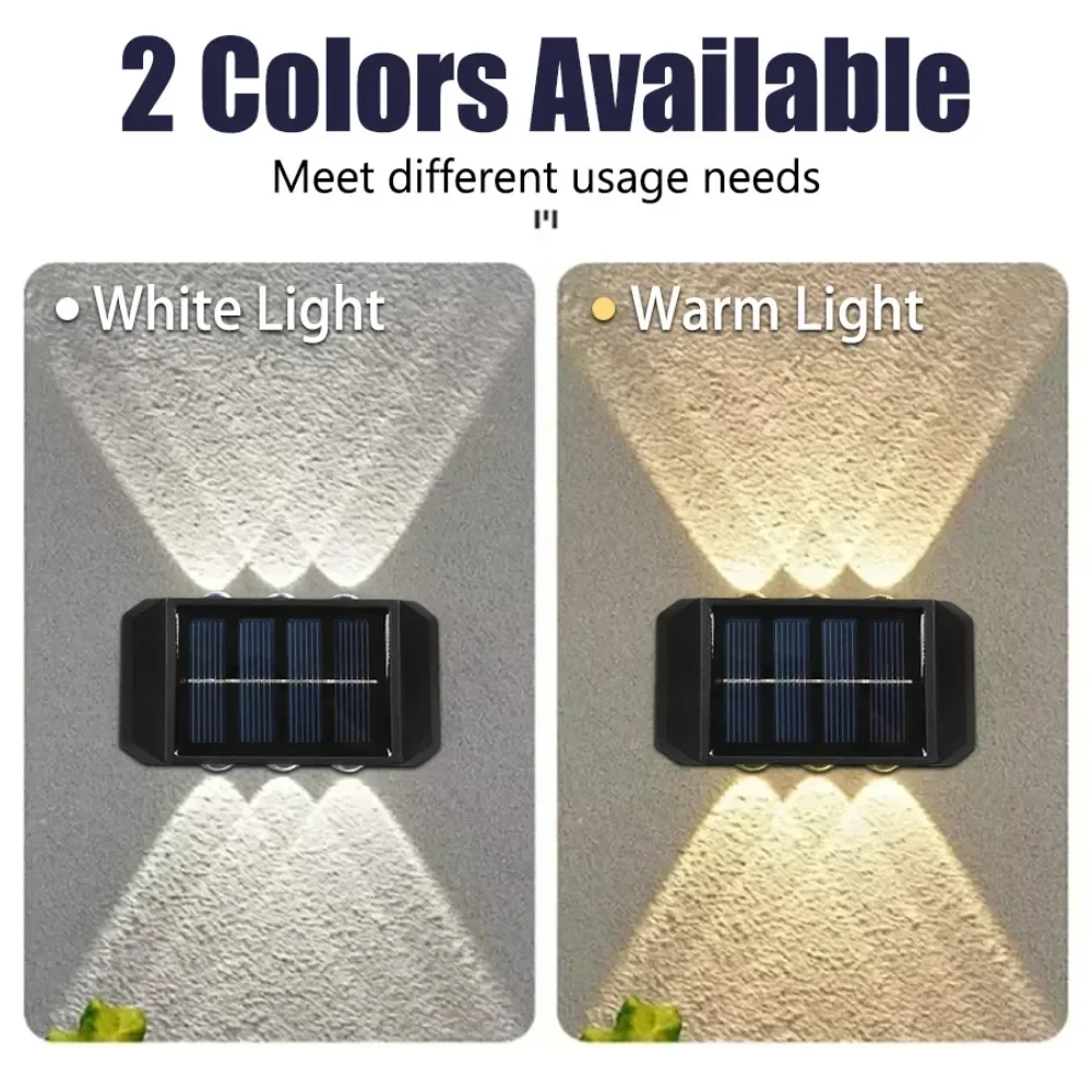 مصباح شمسي خارجي بـ 4/6/8 مصاب - مراجعة Solar Wall Sconce وسعره