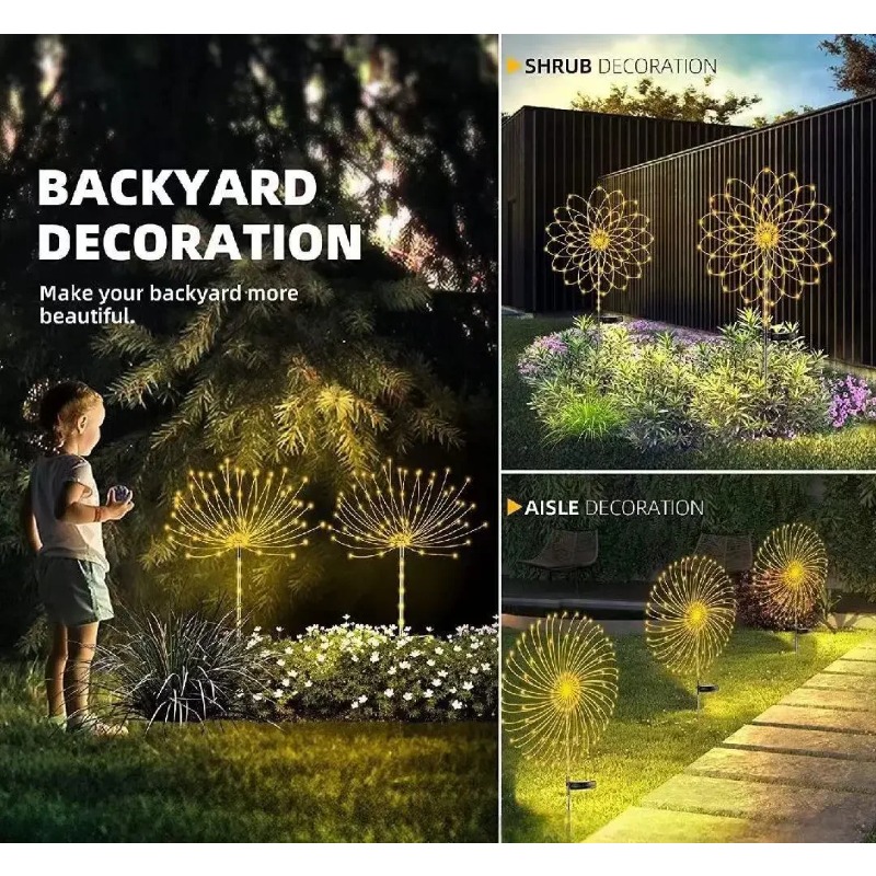 مصباح الألعاب النارية بالطاقة  - مراجعة Wired Pathway Light وسعره