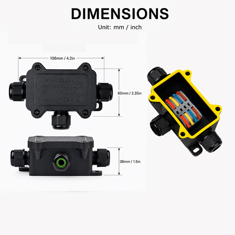 صندوق توصيل مقاوم للماء IP68 ب - مراجعة Outdoor Lighting Junction وسعره