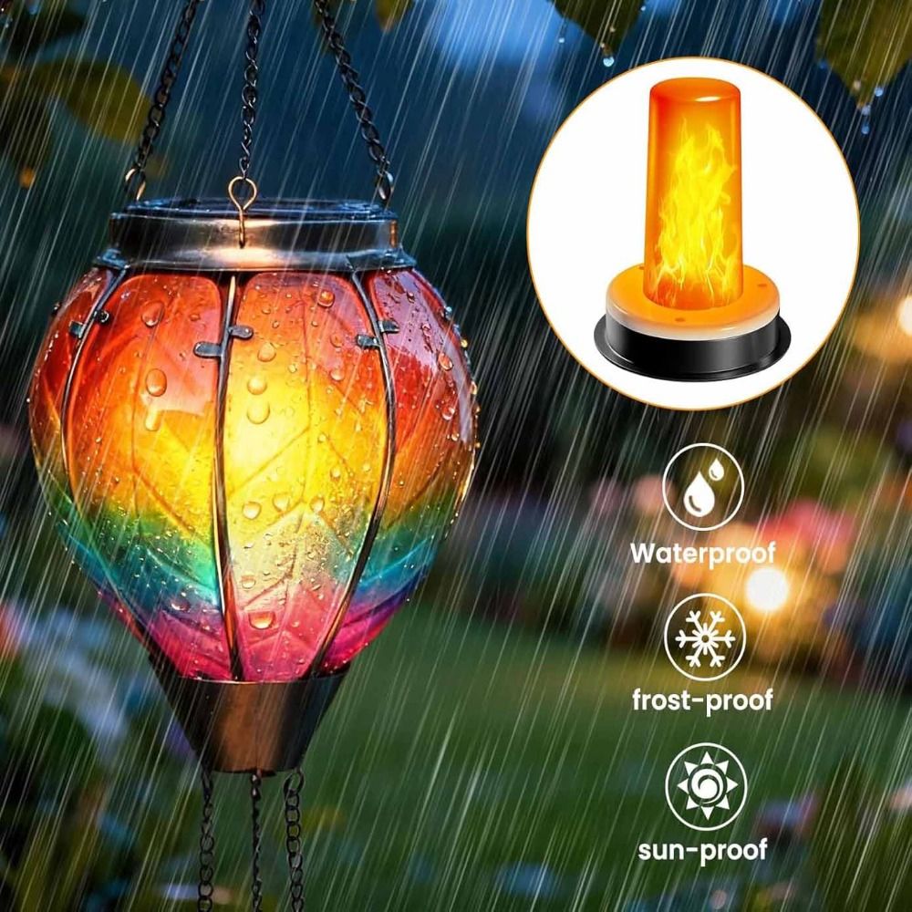 مصباح شمسي واقعي بتأثير اللهب  - مراجعة Fire Torch Solar وسعره