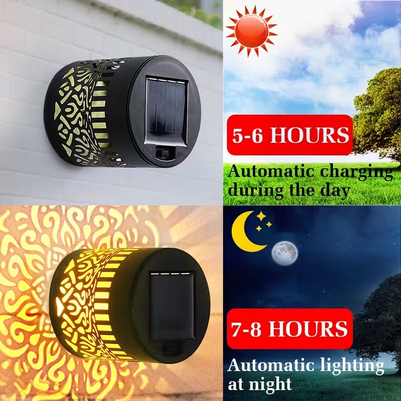 مصباح جداري شمسي LED بتصميم ما - مراجعة Solar Wall Sconce وسعره