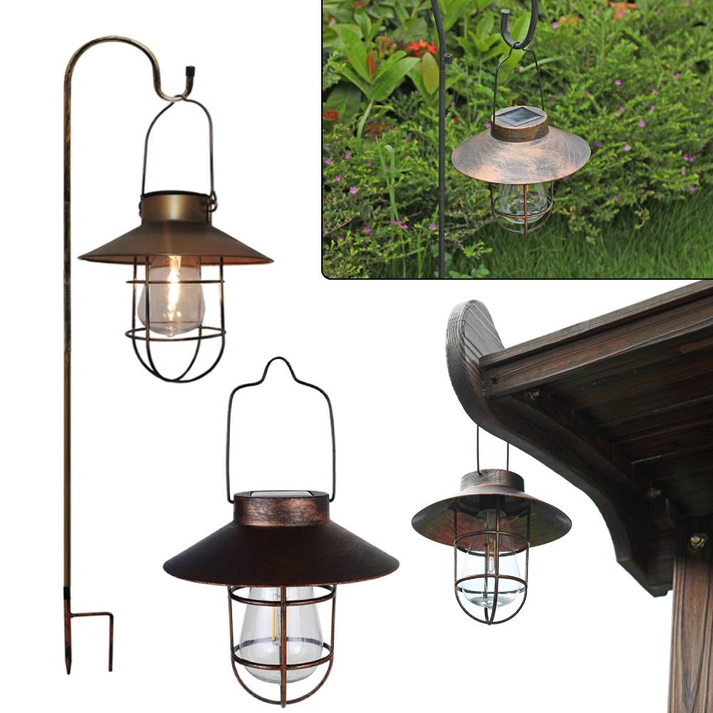فانوس تخييم عتيق شمسي ، إضاءة  - مراجعة Landscape Spike Light وسعره
