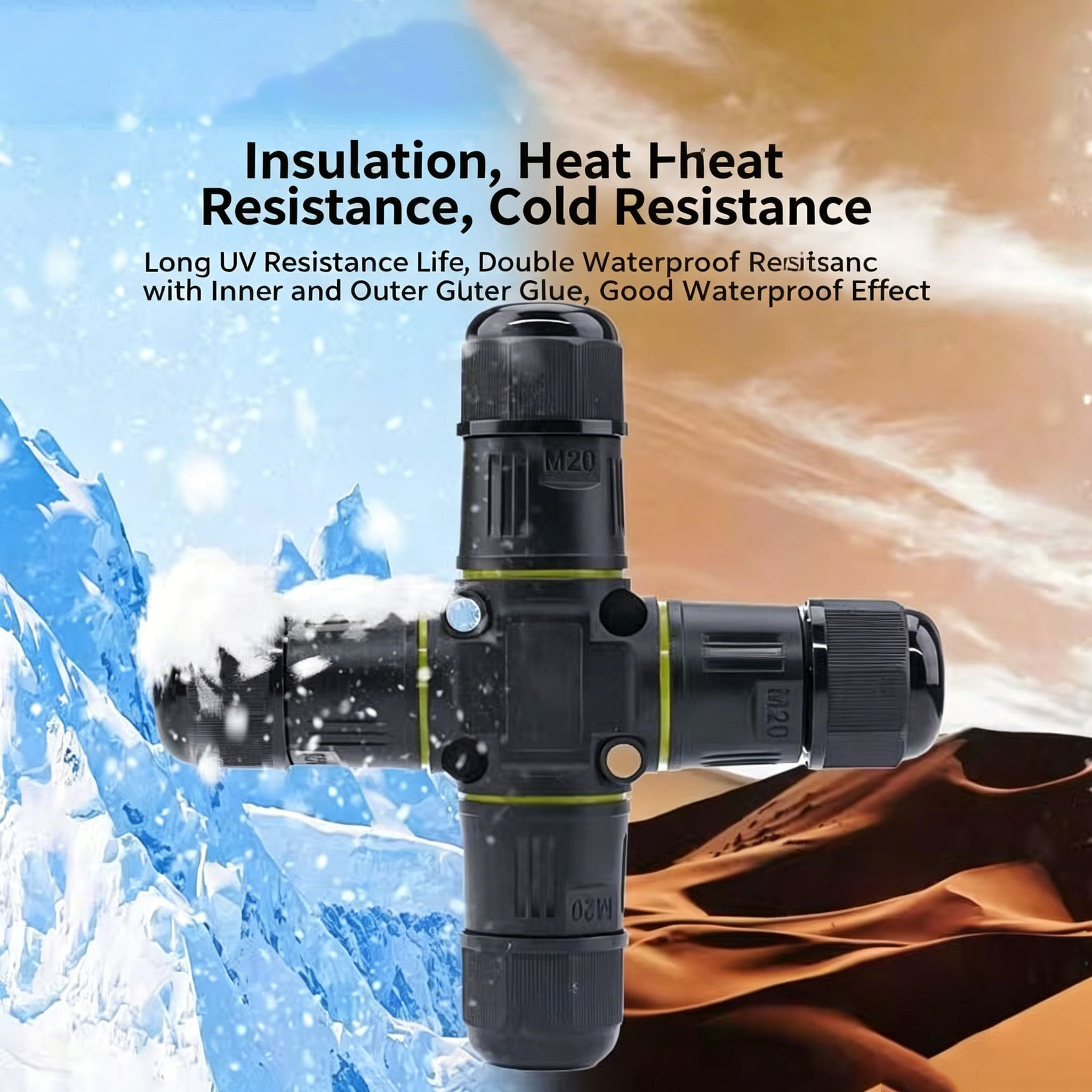 موصل كهربائي مقاوم للماء IP68  - مراجعة Outdoor Lighting Junction وسعره
